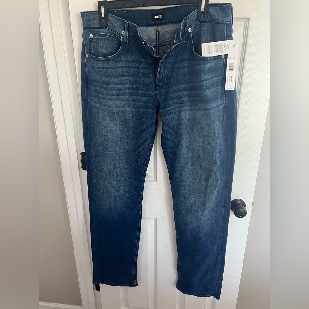 NWT $195 Hudson Jeans Men 38x36 Byron Straight